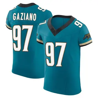 Jacksonville Jaguars Men's Joe Gaziano Elite Prowler Throwback Vapor F.U.S.E. Jersey - Teal