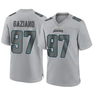 Jacksonville Jaguars Men's Joe Gaziano Game Atmosphere Fashion Jersey - Gray