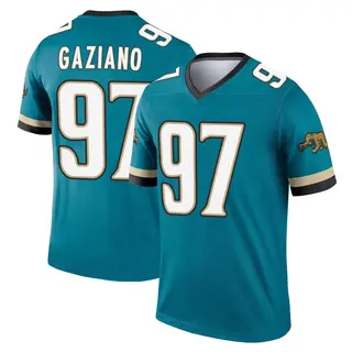 Jacksonville Jaguars Men's Joe Gaziano Legend Prowler Throwback Jersey - Teal