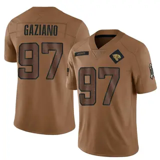 Jacksonville Jaguars Men's Joe Gaziano Limited 2023 Salute To Service Jersey - Brown