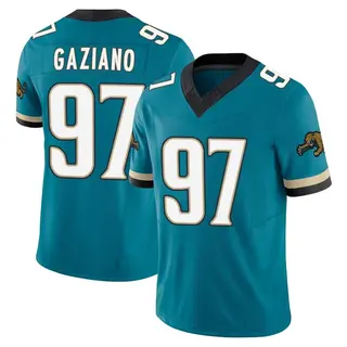 Jacksonville Jaguars Men's Joe Gaziano Limited Prowler Throwback Vapor F.U.S.E. Jersey - Teal