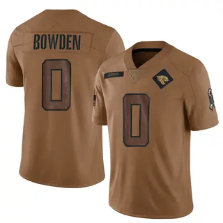 Jacksonville Jaguars Men's Peter Bowden Limited 2023 Salute To Service Jersey - Brown