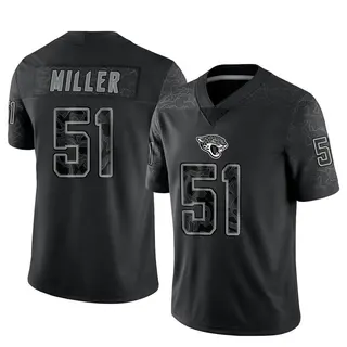 Jacksonville Jaguars Men's Ventrell Miller Limited Reflective Jersey - Black