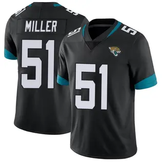 Jacksonville Jaguars Men's Ventrell Miller Limited Vapor Untouchable Jersey - Black