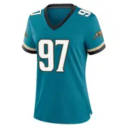 Jacksonville Jaguars Women's Joe Gaziano Game Prowler Throwback Jersey - Teal