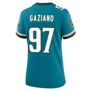 Jacksonville Jaguars Women's Joe Gaziano Game Prowler Throwback Jersey - Teal