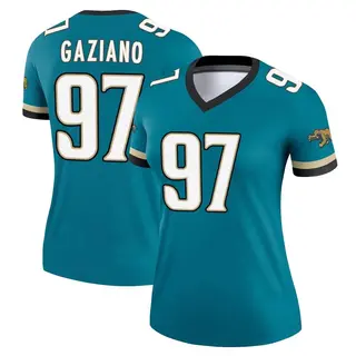 Jacksonville Jaguars Women's Joe Gaziano Legend Prowler Throwback Jersey - Teal