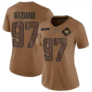 Jacksonville Jaguars Women's Joe Gaziano Limited 2023 Salute To Service Jersey - Brown