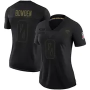 Jacksonville Jaguars Women's Peter Bowden Limited 2020 Salute To Service Jersey - Black