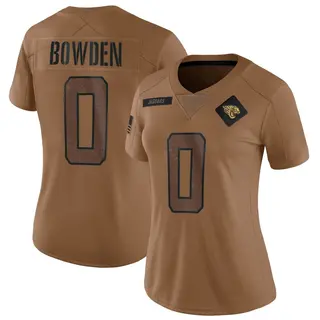 Jacksonville Jaguars Women's Peter Bowden Limited 2023 Salute To Service Jersey - Brown