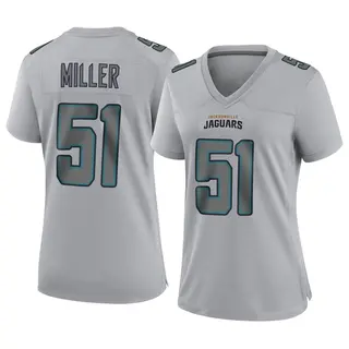 Jacksonville Jaguars Women's Ventrell Miller Game Atmosphere Fashion Jersey - Gray