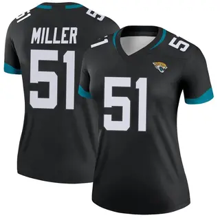 Jacksonville Jaguars Women's Ventrell Miller Legend Jersey - Black