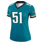 Jacksonville Jaguars Women's Ventrell Miller Legend Prowler Throwback Jersey - Teal