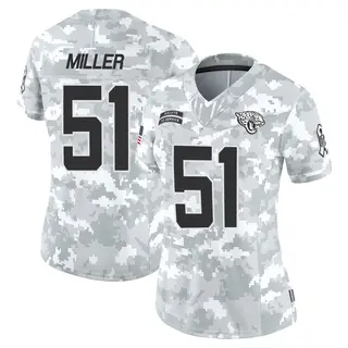 Jacksonville Jaguars Women's Ventrell Miller Limited 2024 Salute to Service Jersey - Arctic Camo