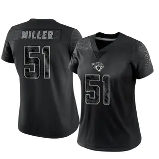 Jacksonville Jaguars Women's Ventrell Miller Limited Reflective Jersey - Black