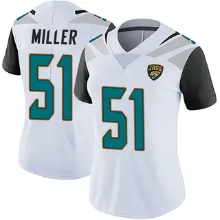 Jacksonville Jaguars Women's Ventrell Miller Limited Vapor Untouchable Jersey - White