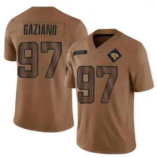 Jacksonville Jaguars Youth Joe Gaziano Limited 2023 Salute To Service Jersey - Brown