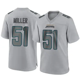 Jacksonville Jaguars Youth Ventrell Miller Game Atmosphere Fashion Jersey - Gray