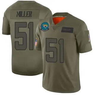 Jacksonville Jaguars Youth Ventrell Miller Limited 2019 Salute to Service Jersey - Camo