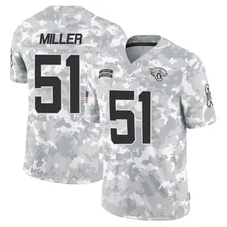 Jacksonville Jaguars Youth Ventrell Miller Limited 2024 Salute to Service Jersey - Arctic Camo